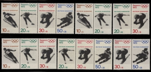 Deutschland (BRD), Michel Nr. 684-687 ZD Kombi, postfrisch (361381)