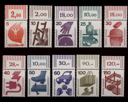 Deutschland (BRD), Michel Nr. 694-703 OR, postfrisch (361431)