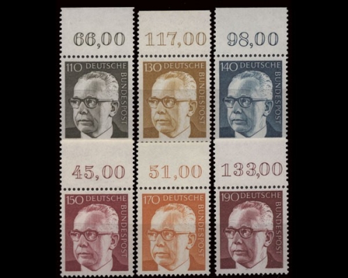 Deutschland (BRD), Michel Nr. 727-732 OR, postfrisch (361491)