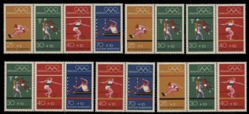 Deutschland (BRD), Michel Nr. 734-737 ZD Kombi, postfrisch (361531)