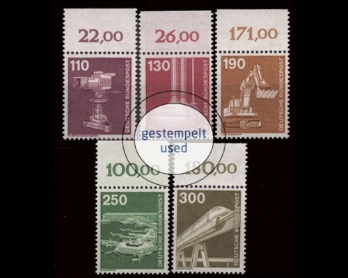 Deutschland (BRD), Michel Nr. 1134-1138 OR, gestempelt (361982)