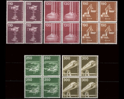 Deutschland (BRD), Michel Nr. 1134-1138 VB, postfrisch (362001)
