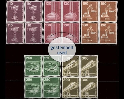 Deutschland (BRD), Michel Nr. 1134-1138 VB, gestempelt (362002)