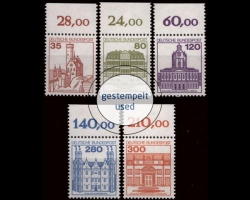 Deutschland (BRD), Michel Nr. 1139-1143 OR, gestempelt (362012)