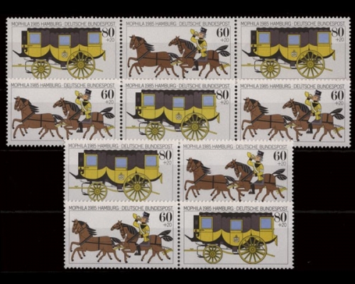 Deutschland (BRD), Michel Nr. 1255-1256 ZD Kombi, postfrisch (362101)