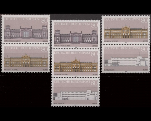 Deutschland (BRD), Michel Nr. 1287-1289 ZD Kombi, postfrisch (362121)