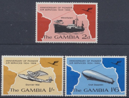 Gambia, Michel Nr. 236-238, postfrisch