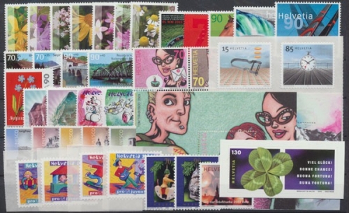 Schweiz, MiNr. 1820-1863, Jahrgang 2003, postfrisch