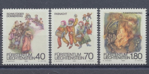 Liechtenstein, MiNr. 818-820, postfrisch