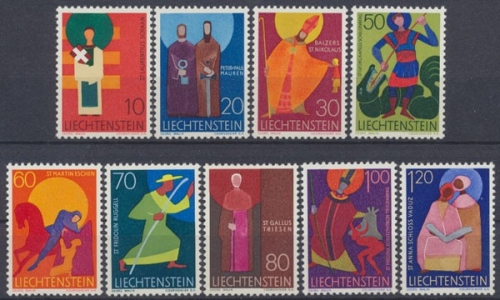 Liechtenstein, MiNr. 486-494, postfrisch