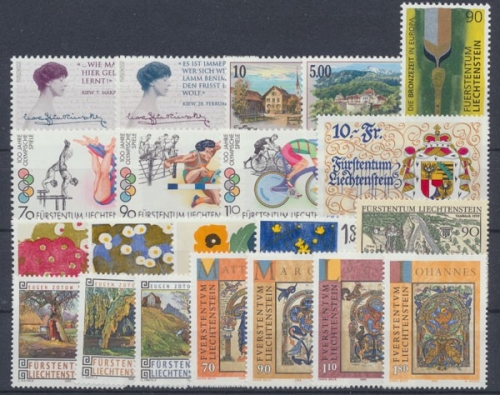 Liechtenstein, MiNr. 1124-1144, Jahrgang 1996, postfrisch