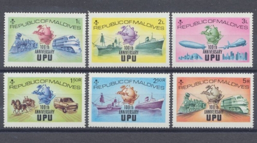 Malediven, Eisenbahn, MiNr. 514-519 A, postfrisch
