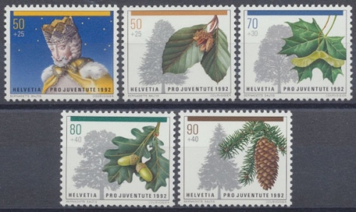 Schweiz, MiNr. 1483-1487, postfrisch