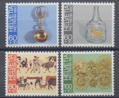 Schweiz, Michel Nr. 1502-1505, postfrisch