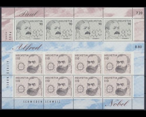 Schweiz, MiNr. 1623-1624 Kleinbogen, postfrisch