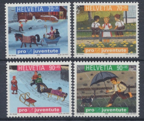 Schweiz, MiNr. 1740-1743, postfrisch