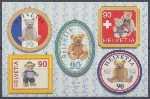 Schweiz, MiNr. 1796-1800 selbstklebend, postfrisch