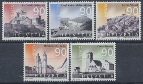 Schweiz, MiNr. 1846-1850, postfrisch