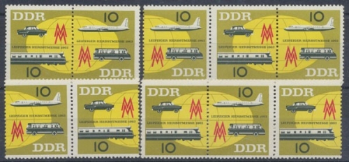 DDR, Michel Nr. 976-977 Zd - Kombi, gestempelt