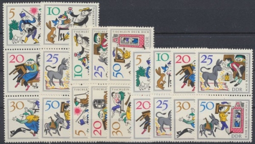 DDR, Michel Nr. 1236-1241 Zd - Kombi, gestempelt