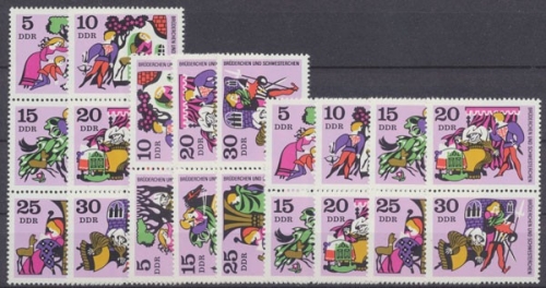 DDR, Michel Nr. 1545-1550 Zd - Kombi, postfrisch