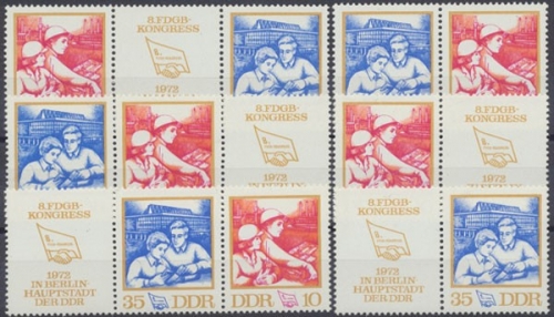 DDR, Michel Nr. 1761-1762 Zd - Kombi, gestempelt