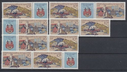DDR, Michel Nr. 2532-2533 Zd - Kombi, gestempelt
