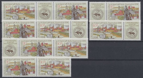 DDR, Michel Nr. 3030-3031 Zd - Kombi, postfrisch