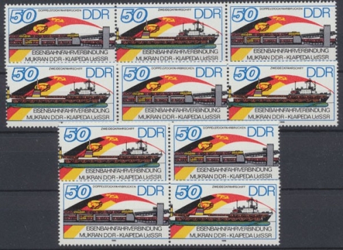 DDR, Michel Nr. 3052-3053 Zd - Kombi, postfrisch
