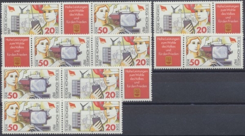 DDR, Michel Nr. 3086-3087 Zd - Kombi, postfrisch
