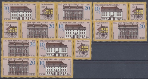 DDR, Michel Nr. 3118-3119 Zd - Kombi, postfrisch