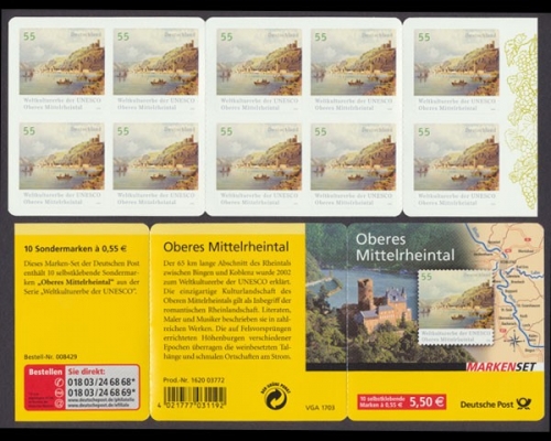 Deutschland (BRD), Michel Nr. MH 63 b,2537, Braubach, postfrisch