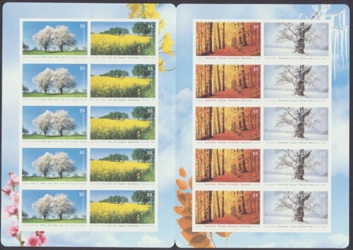 Deutschland (BRD), Michel Nr. MH 65 a, 4 Jahreszeiten, postfrisch