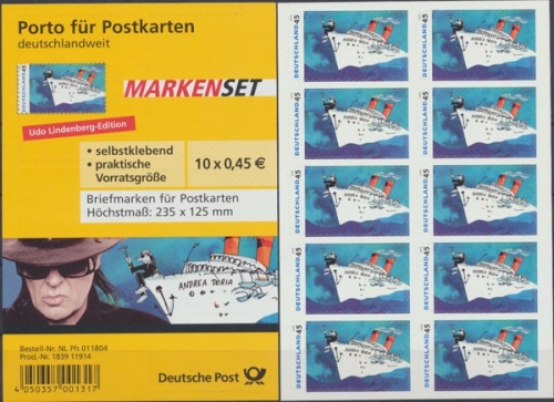 Deutschland (BRD), MiNr. FB 9, postfrisch