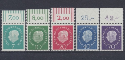 Berlin, Michel Nr. 182-186 OR, postfrisch (331001)