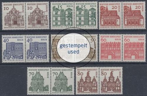 Berlin, Michel Nr. 242-249 WP, gestempelt (331112)