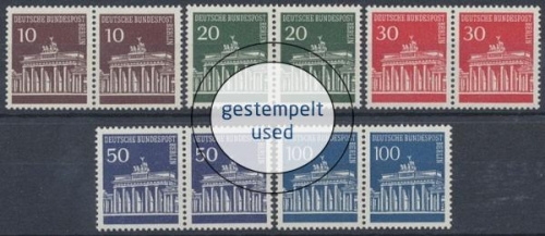Berlin, Michel Nr. 286-290 WP, gestempelt (331172)