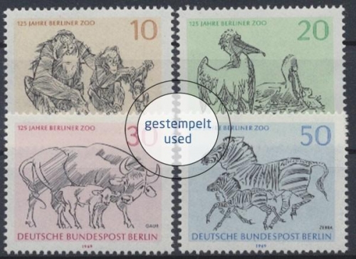 Berlin, Michel Nr. 338-341, gestempelt (331192)