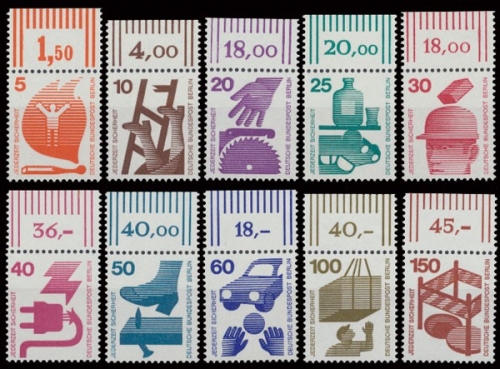 Berlin, Michel Nr. 402-411 A OR, postfrisch (331271)