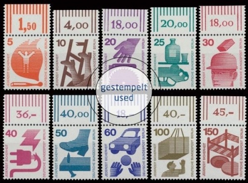Berlin, Michel Nr. 402-411 A OR, gestempelt (331272)