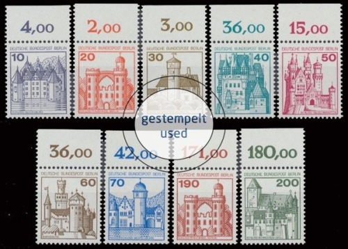 Berlin, Michel Nr. 532-540 A OR, gestempelt (331422)