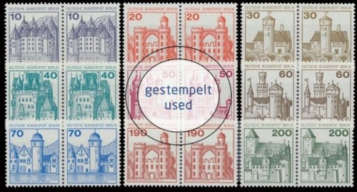 Berlin, Michel Nr. 532-540 A WP, gestempelt (331432)