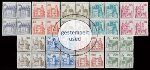 Berlin, Michel Nr. 532-540 A VB, gestempelt (331442)