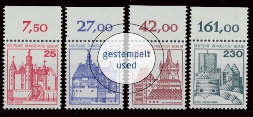 Berlin, Michel Nr. 587-590 OR, gestempelt (331522)