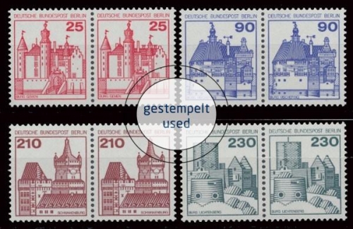 Berlin, Michel Nr. 587-590 WP, gestempelt (331532)