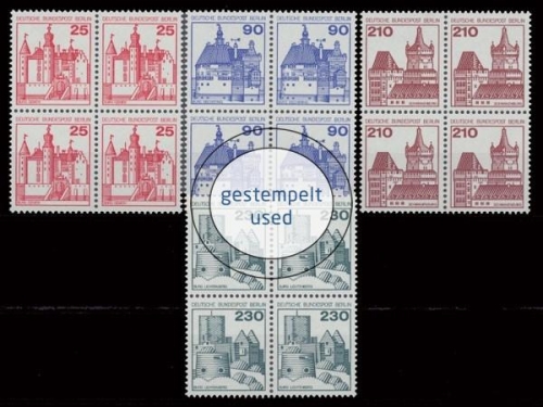 Berlin, Michel Nr. 587-590 VB, gestempelt (331542)