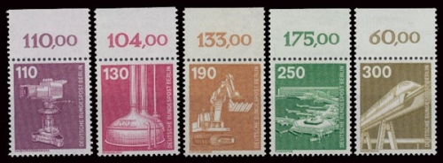 Berlin, Michel Nr. 668-672 OR, postfrisch (331631)