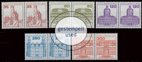 Berlin, Michel Nr. 673-677 A WP, gestempelt (331672)
