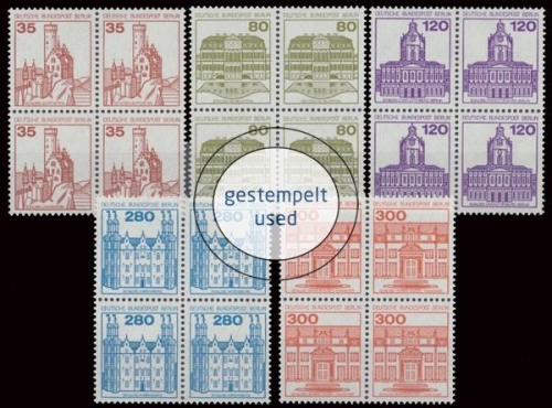 Berlin, Michel Nr. 673-677 A VB, gestempelt (331682)