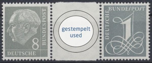 Deutschland (BRD), Michel Nr. WZ 15 b X, gestempelt (370882)